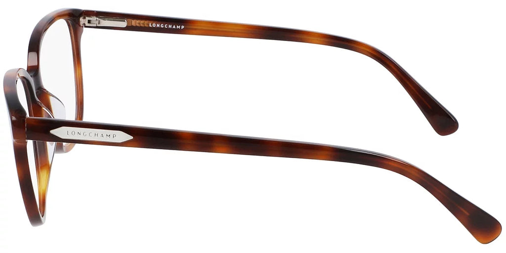 LO2666 Havana Rectangle Eyeglasses Rim Longchamp Full