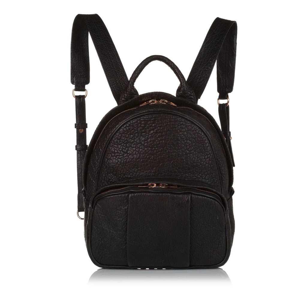 Backpack (Good) Calf Unisex Dumbo Alexander Wang Authenticated Pre-Owned Black Leather