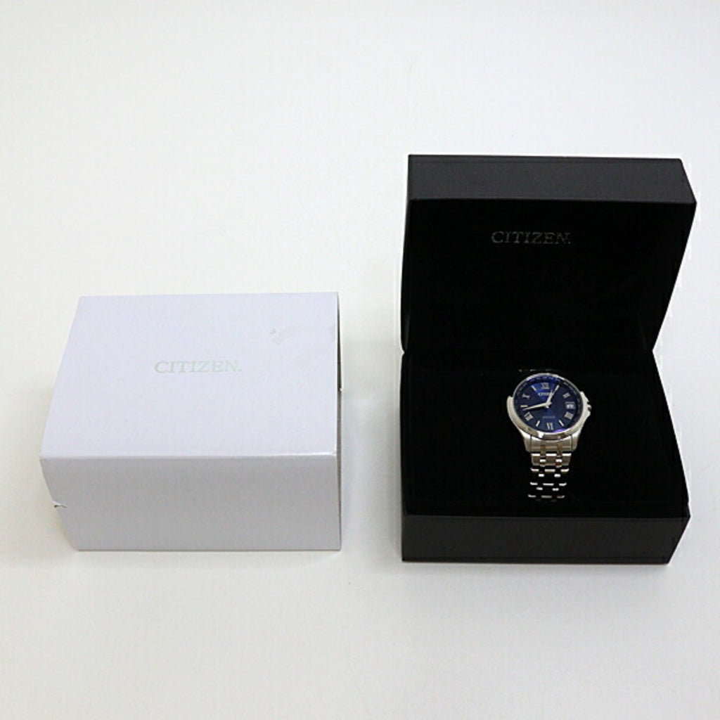 Watch (Like Eco-Drive CITIZEN New) Men's Dial Exceed Light-Powered CB1080-52L Pre-Owned Blue
