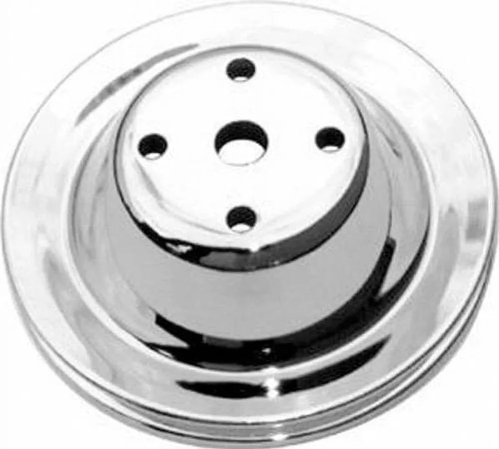 Block Small For Racing Company Power Chrome Chevy Lwp R9604 Pulley