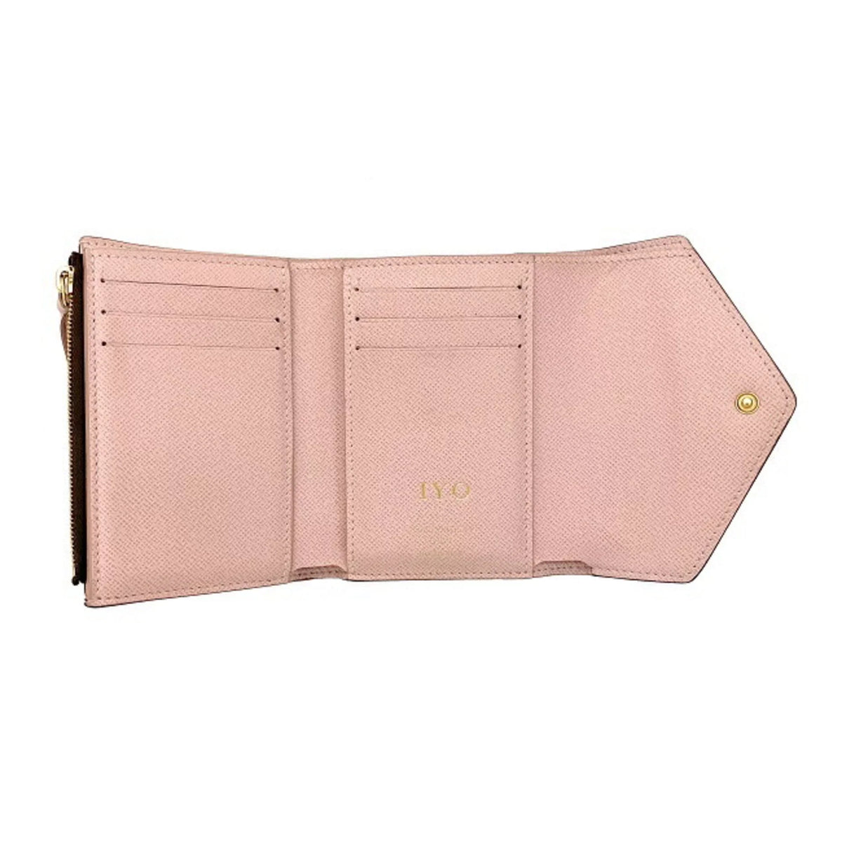 Rose (Good) NZ3119 Trifold Victorine Brown LOUIS Pink Monogram Pre-Owned M62360 Wallet Portefeuille VUITTON Ladies Ballerine