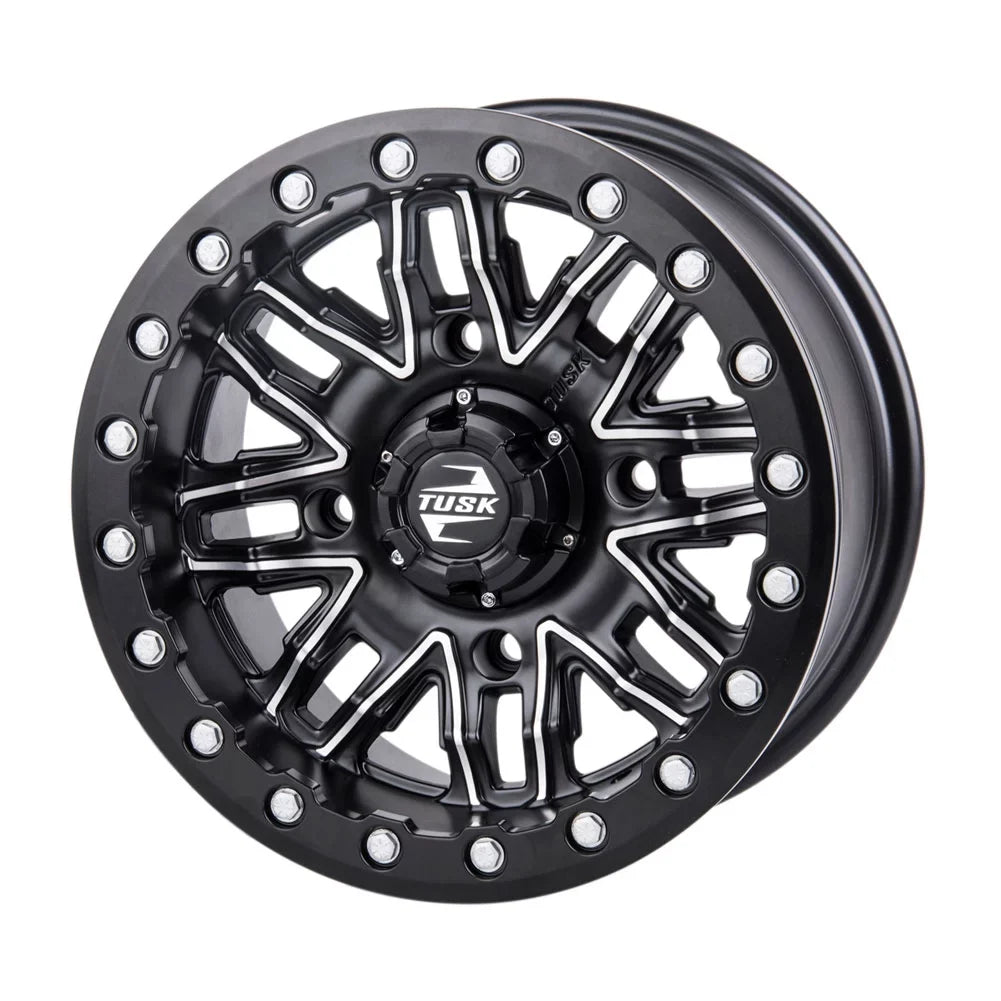 '+ 4/137 For Machined/Black Can-Am 3.0 HD10 14x7 Nebo Tusk 2021-2022 4.0 Beadlock Defender Wheel Pro Limited