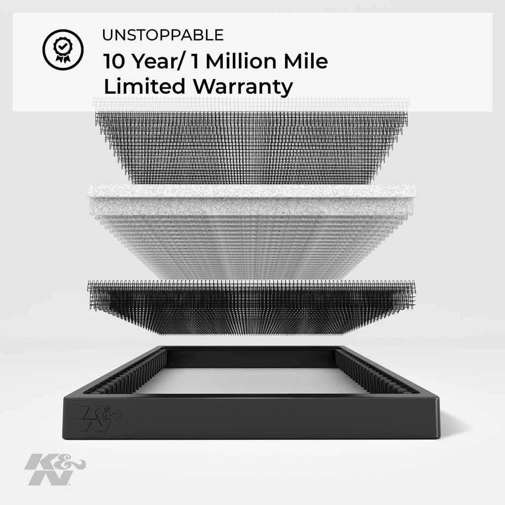 VF1012 Outlook) Designed K&N Models, (Traverse, 2007-2016 Chevy/GMC/Buick/Saturn Cabin and Filter: Washable For Acadia, Select Enclave, Reusable: Vehicle Air