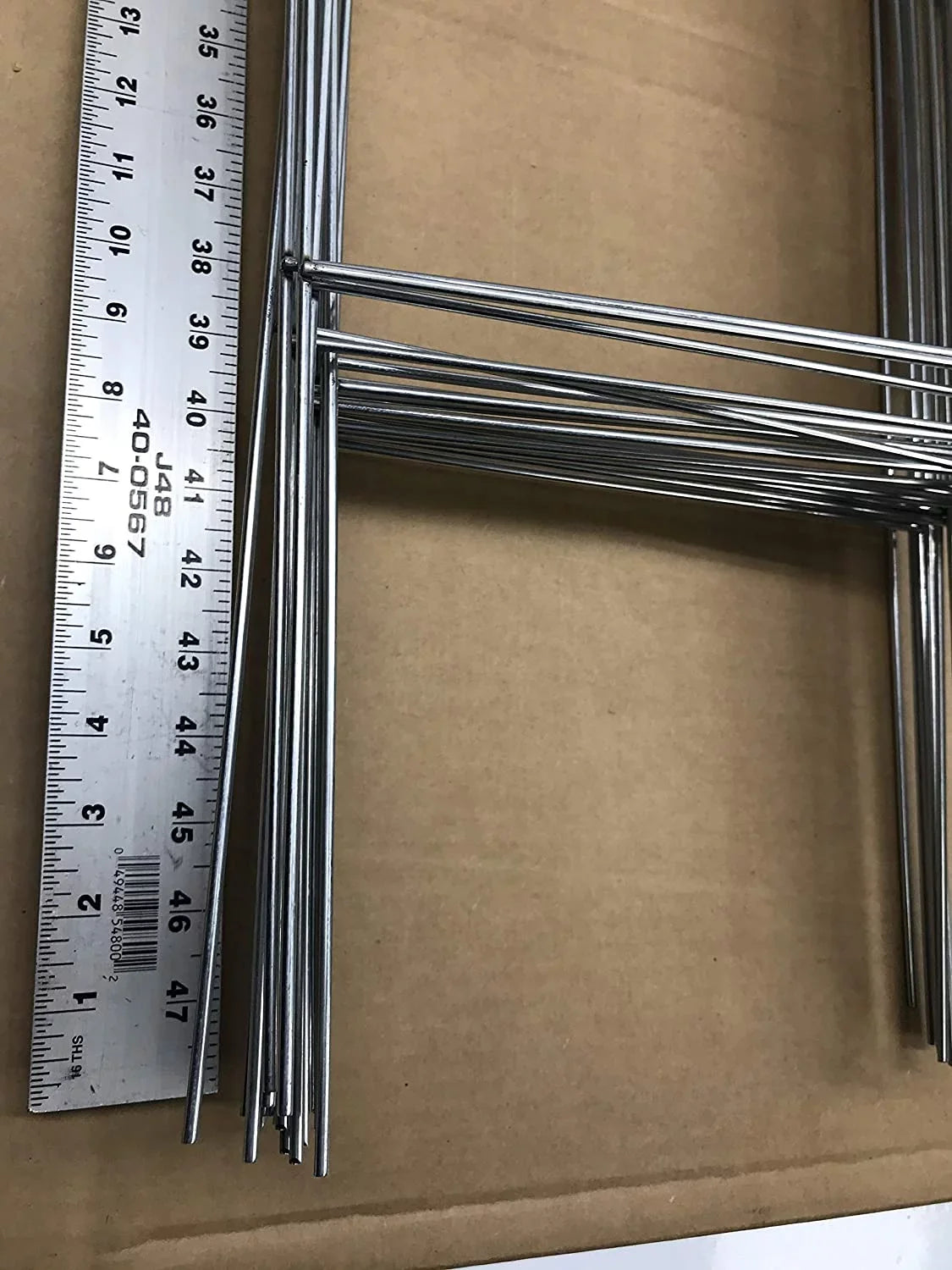 Tall Wire 50 Same 5mm use Holder, Metal 10'' x 10 Day Galvanized Wire x 30'' Inch Gauge Double Stake Signs Wide Sign 9 Stake or with Ship and (Pkg50Stake30) Signs, H-Frame Corrugated 30 4mm