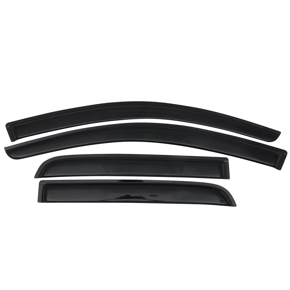 2020 2014 Guard Hatchback 2016 Mirage Visors Windshield Ikon Compatible Vent 14-23 Set 2019 Window 2015 Acrylic Deflector Rain Outside 2021 with Motorsports Mitsubishi 2018 Mount 4Pc 2017