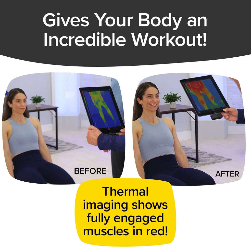 Calories BluTiger Burn As BulbHead Seen While Seated Trainer Working on TV, Machine, Elliptical