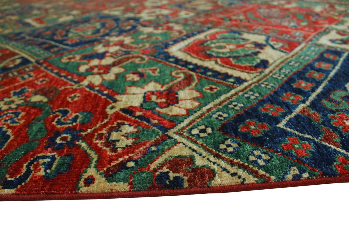 Aria Red/Blue Reggie x 9'10" Rug, 7'11"