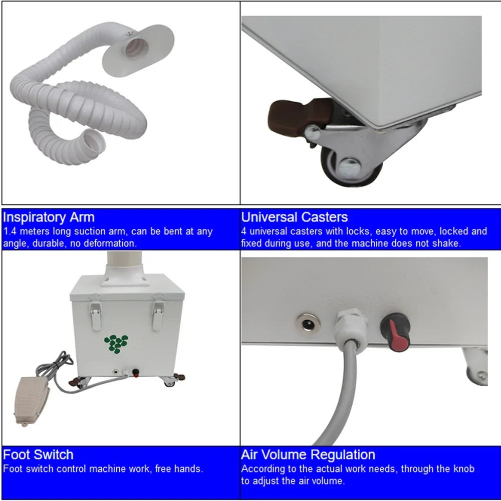 Dry Purifier Portable 12V Fume Smoke with Smoke Extractor Welding Purifier Switch Welding Foot