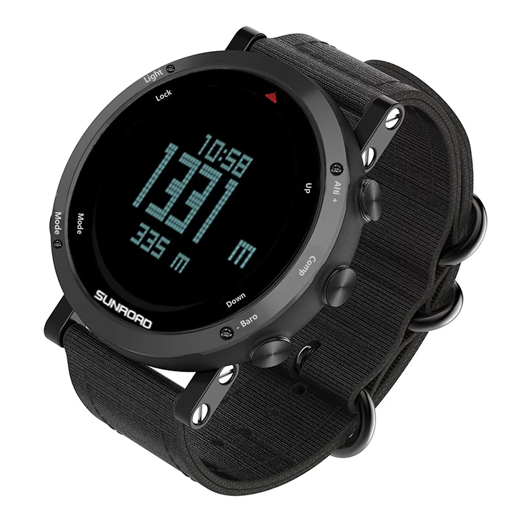 Multifunctional Altimeter Outdoor Watch Compass Mountaineering 50meters Barometer Sports Men -resistant Weather Trekking for Watch Forecast Running Camping