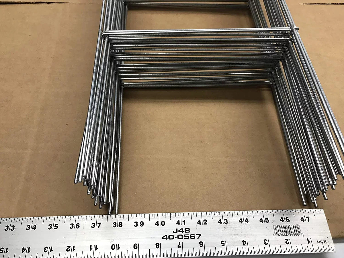 Tall Wire 50 Same 5mm use Holder, Metal 10'' x 10 Day Galvanized Wire x 30'' Inch Gauge Double Stake Signs Wide Sign 9 Stake or with Ship and (Pkg50Stake30) Signs, H-Frame Corrugated 30 4mm