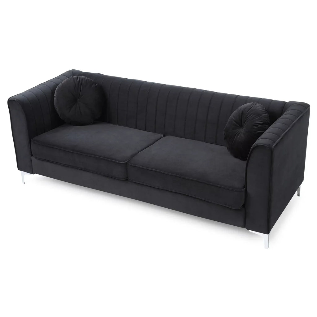 ) ( 2 Boxes Black Southwestern Homestock , Style G793A-S Sofa