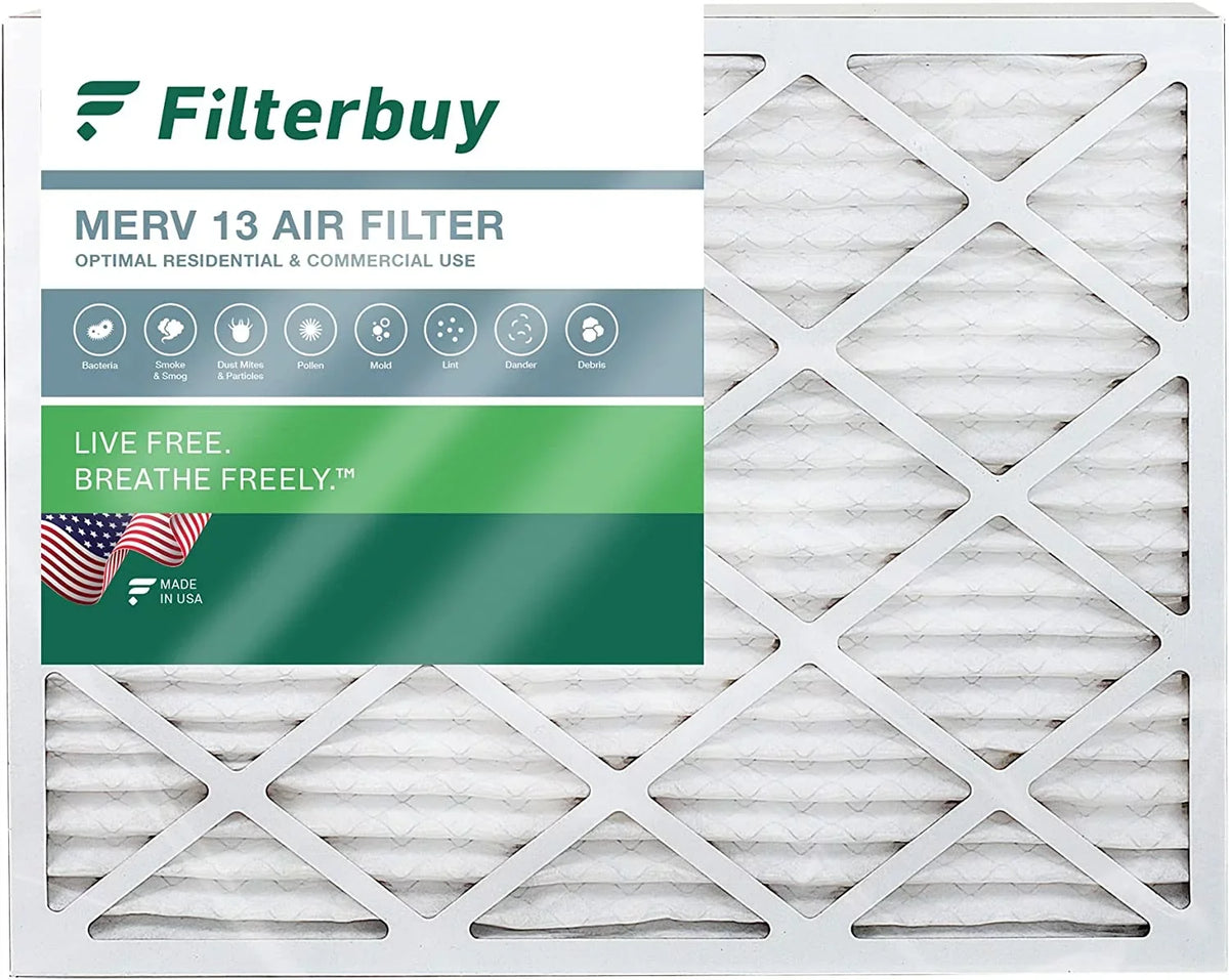 Pleated Filters Air HVAC Furnace (1-Pack) MERV AC 16x21x1 13 Filterbuy