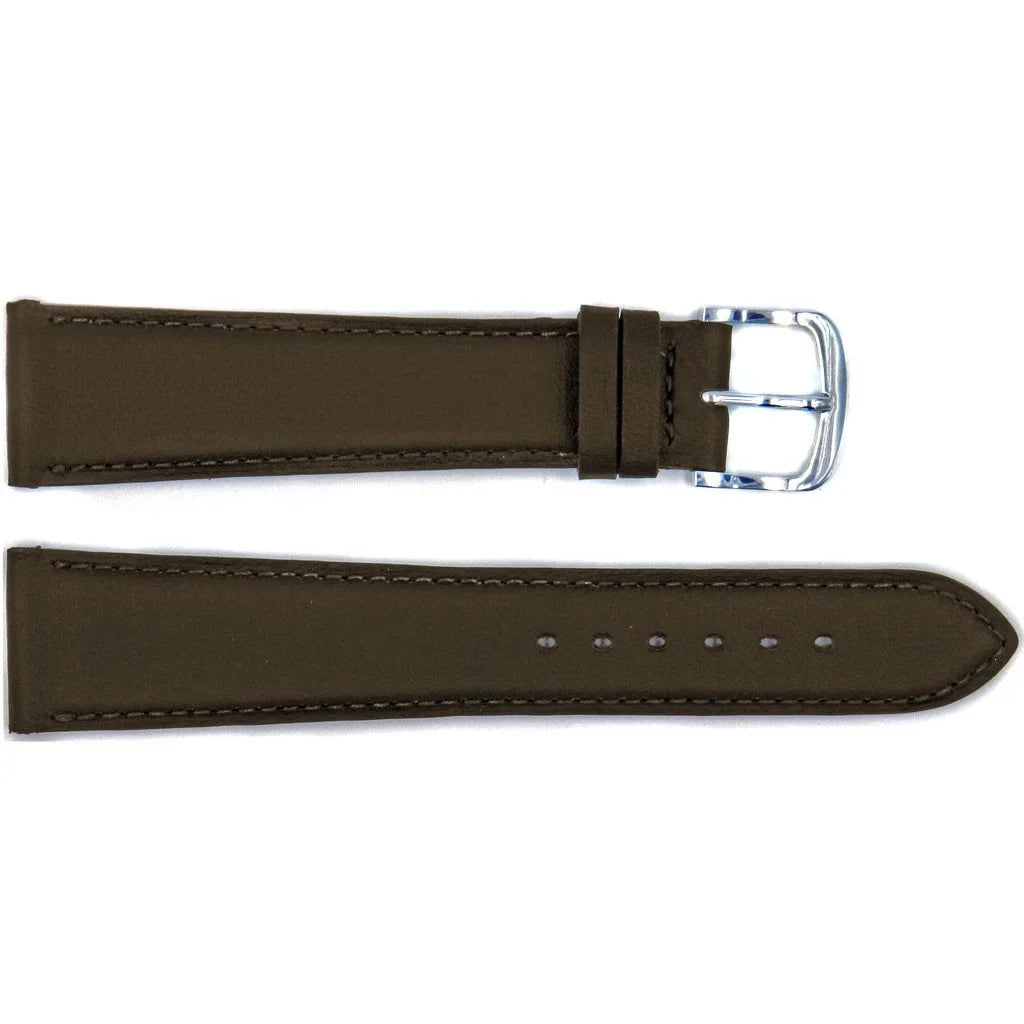 Leather Genuine Strap Handmade Watch Brown Smooth 19mm