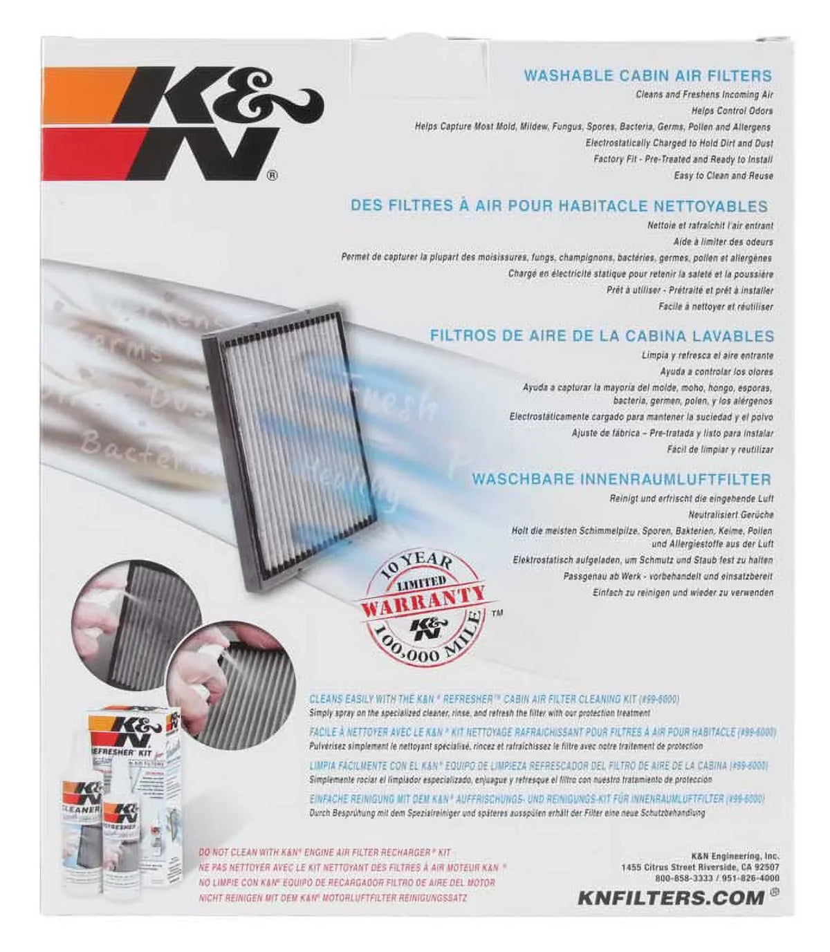 for and TOYOTA Toyota, Reusable K&N 2001-2007 RX Incoming Washable Cabin Filter select: & LEXUS VF2008 Air Fits your Freshens Air Lexus HIGHLANDER, Cleans 1999-2003