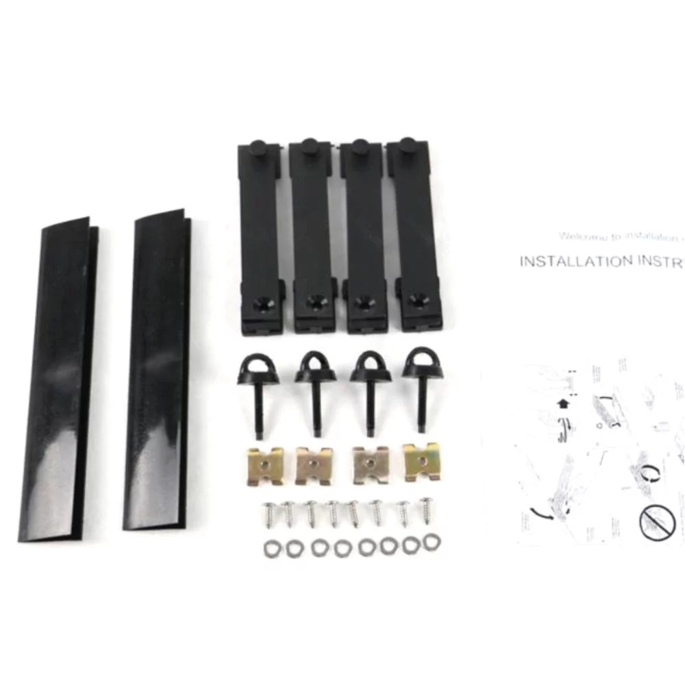 Police Ford Black Explorer Bar Interceptor For Rack Utility Aluminum Roof 2Pc