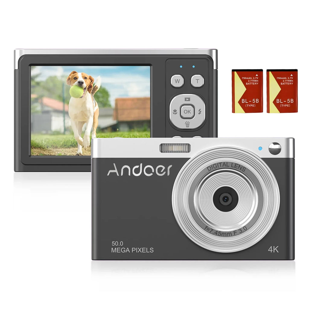 for Compact Zoom Digital 4K with Teens Camera 50MP, and Auto Video Focus, 16X