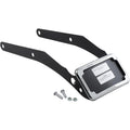 Plate and Curved Signal Mount Slick Visions Cycle Frame License - Chrome CV-4653