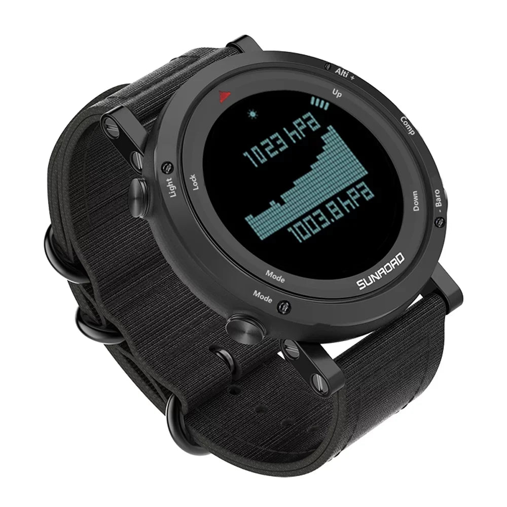 Multifunctional Altimeter Outdoor Watch Compass Mountaineering 50meters Barometer Sports Men -resistant Weather Trekking for Watch Forecast Running Camping