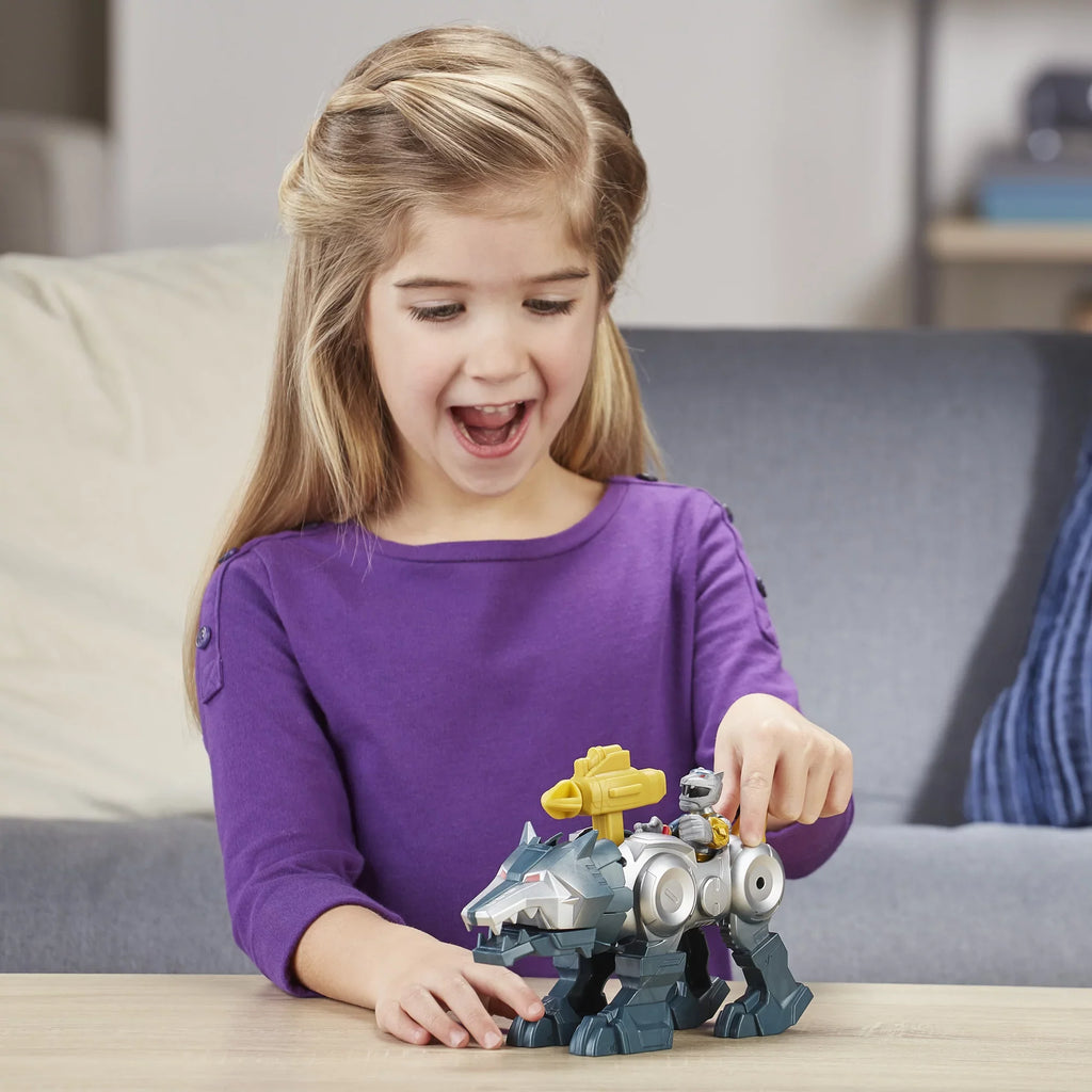 Figures Ranger Wolf Silver Power Heroes 2-Pack Zord and Rangers Playskool