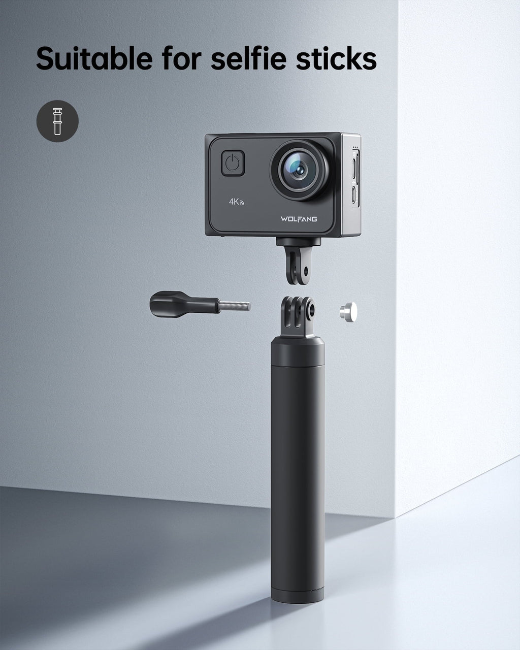 Vlog 4K 170° Sport Touch Action 60FPS Camera 40M Angle Screen Underwater WF EIS Control Cam Camera 24MP Waterproof Wide with Camera Remote