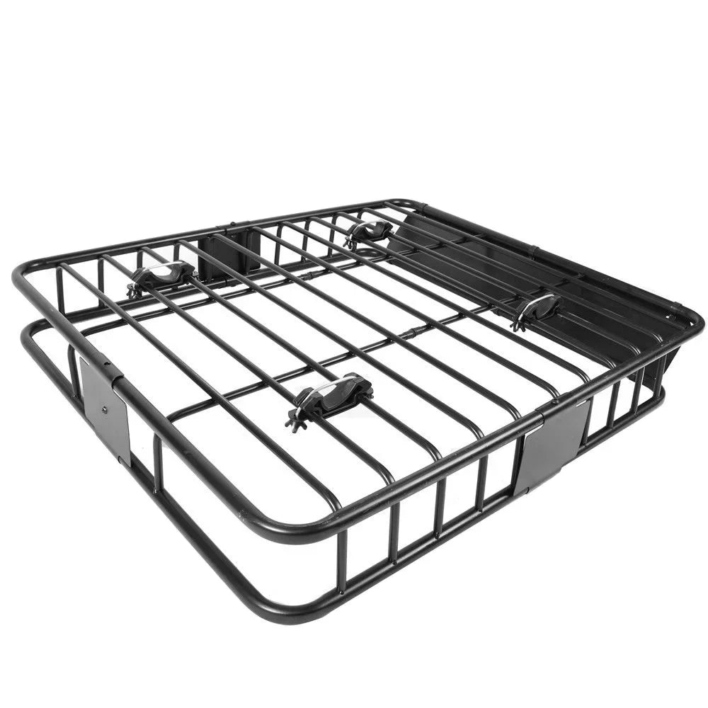 Roof 6" Top Rack Cargo x Holder - lbs Carrier 150 Carrier Cargo X Universal Steel 44" 39" Black Luggage Rooftop Jeremywell