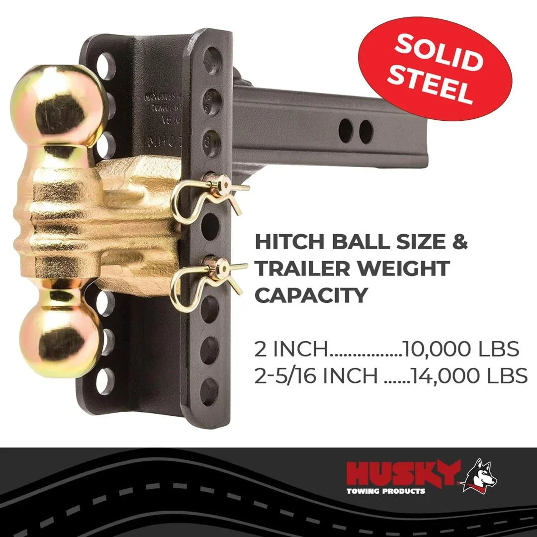 2" Husky Receiver Trailer Hitch Ball Towing 33104 Mount