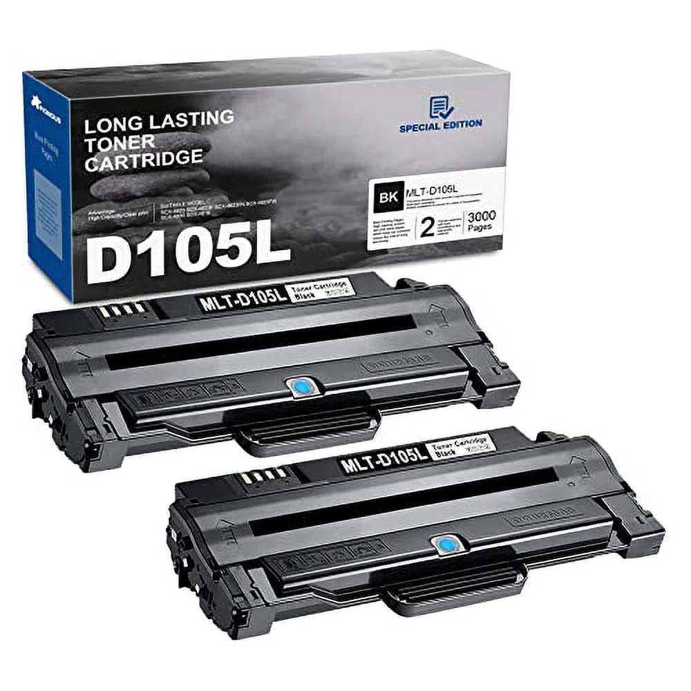 Toner Printer, ML-2525W ML-1915 Black SF-650P for Replacement Cartridge SCX-4623F SCX-4623FN SCX-4623FW MLT-D105L Toner Pack ML-2545 - 2 SF-650 D105L MLT-D105L ML-2525 105L