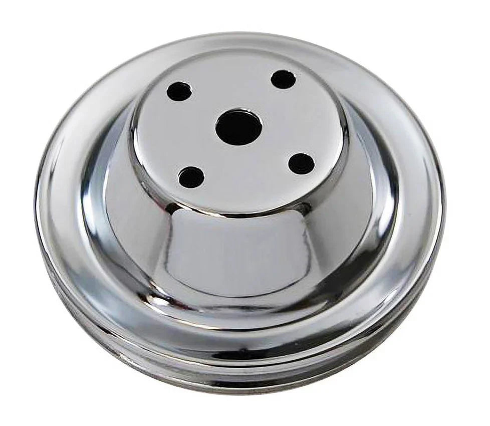 Block Small For Racing Company Power Chrome Chevy Lwp R9604 Pulley
