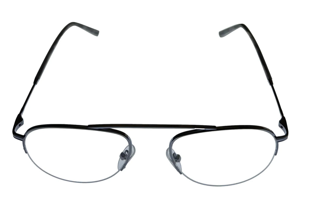 Aviator Rimless Gunmetal York J359. New Mens Metal 53mm Jones Eyewear Frame.