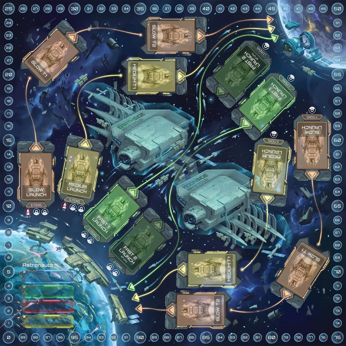 | Key! | Where Gaming| players Alive Time Games Based Boardgame Lunar Dead Simultaneous-Play Euro Timing A - is | 1-4 Rush Hobby |