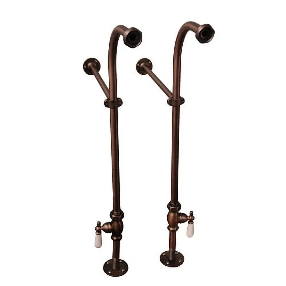 Shower TKCTRN60-ORB4 Top Rd 60 Kit Drain-Oil Rubbed Roll Bronze Tub Filler Supplies CI