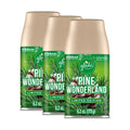 and Oz, for Air Freshener Home Spray Glade 3 Pine Wonderland, Count Automatic Refill, 6.2 Bathroom,