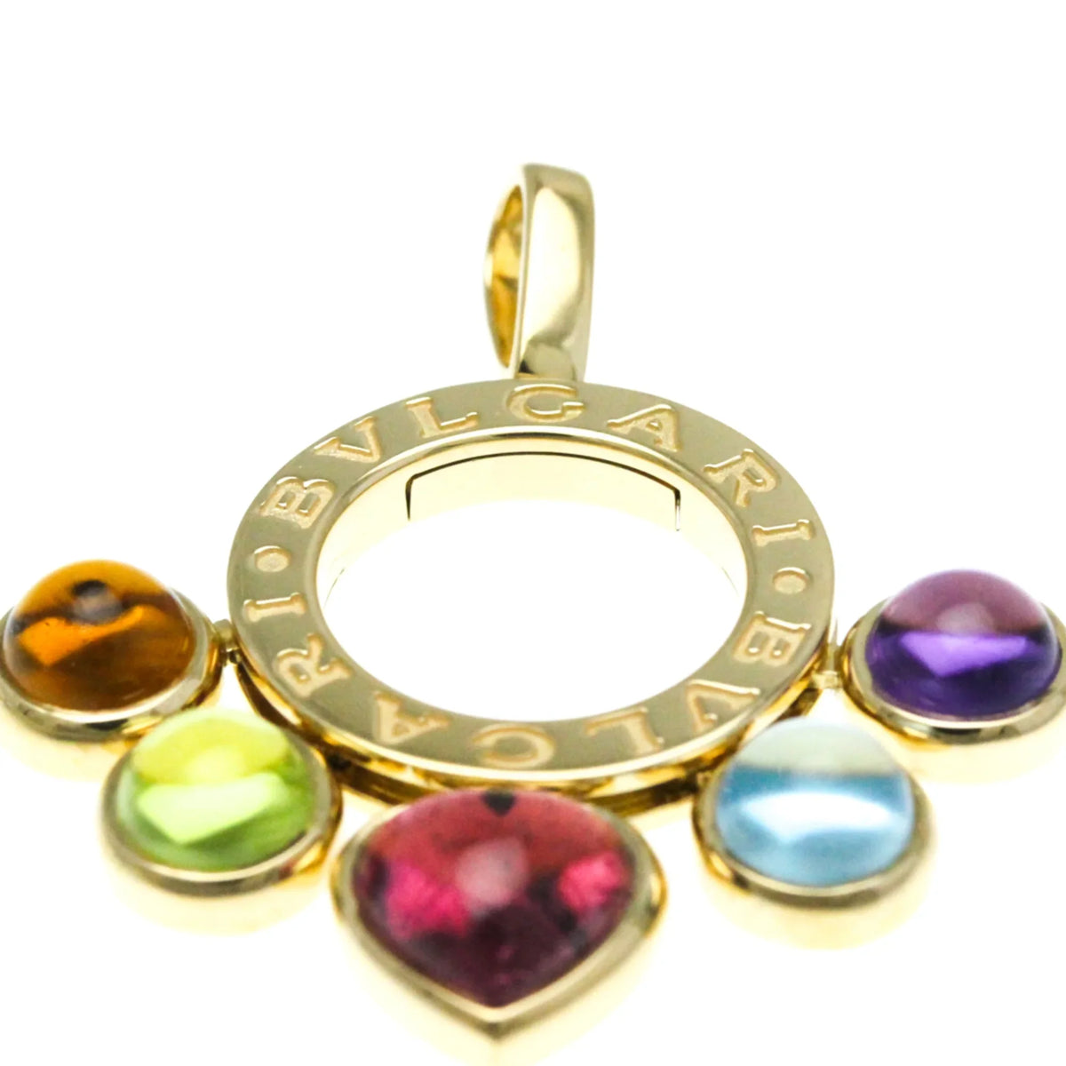 Amethyst,Citrine,Peridot,Topaz,Tourmaline Yellow Bvlgari Women,Men Gold Allegra (Gold) Pendant (Good) Fashion (18K) Necklace Pre-Owned