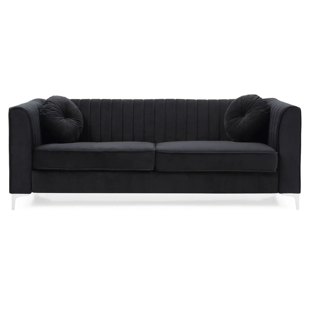 ) ( 2 Boxes Black Southwestern Homestock , Style G793A-S Sofa