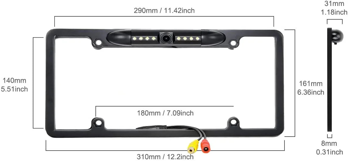 Vision Rear Camera Night MVH-1400NEX View Color Pioneer Black For Frame