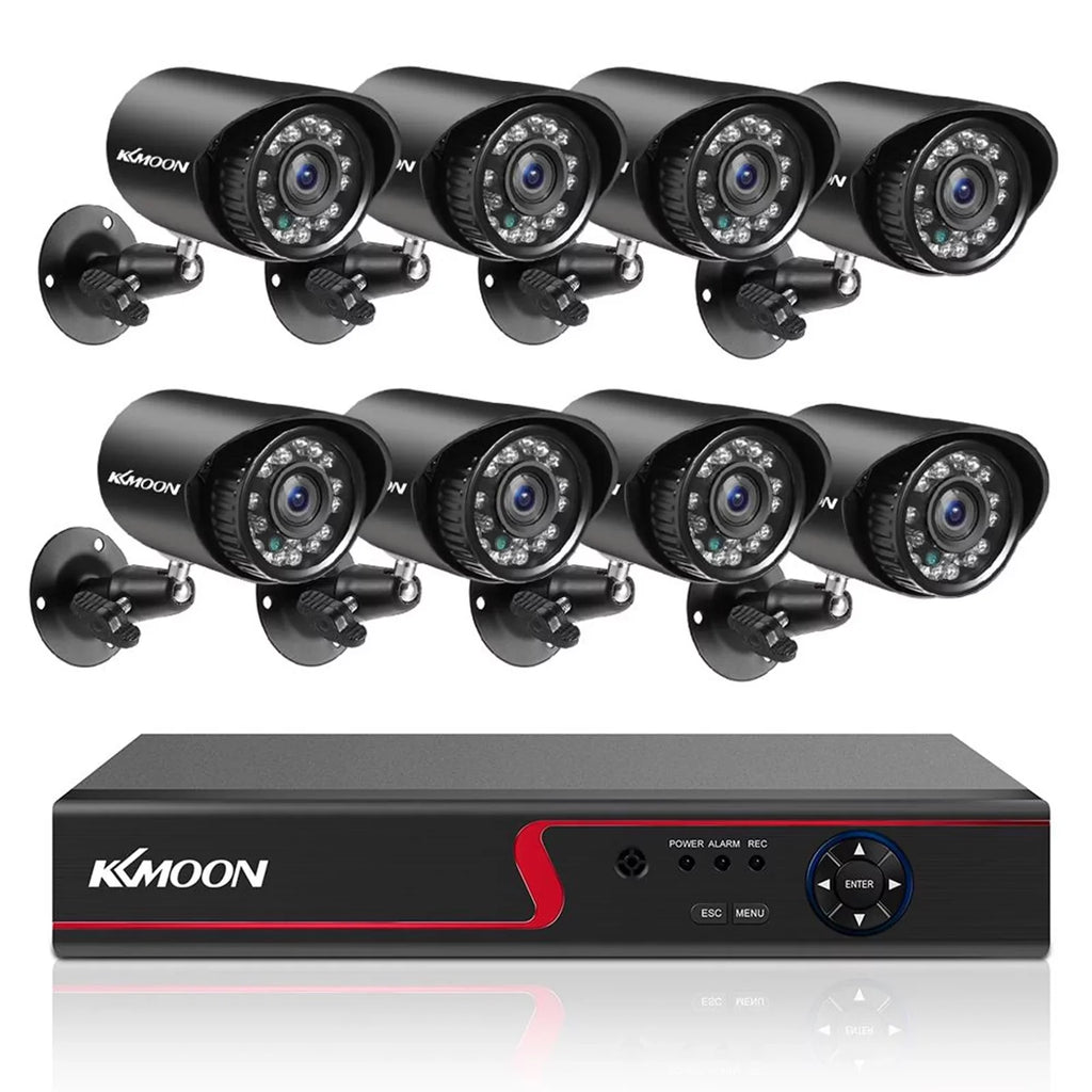 Recorder Video High Phone Office 8 setup Set and DVR Home Definition for P2P Monitoring KKmoon Camera Full Recording Remote