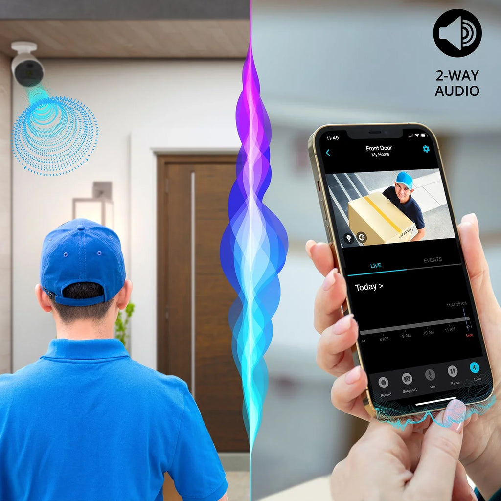 Owl 4K Wi-Fi Audio 2-Way IP HD Camera with Night