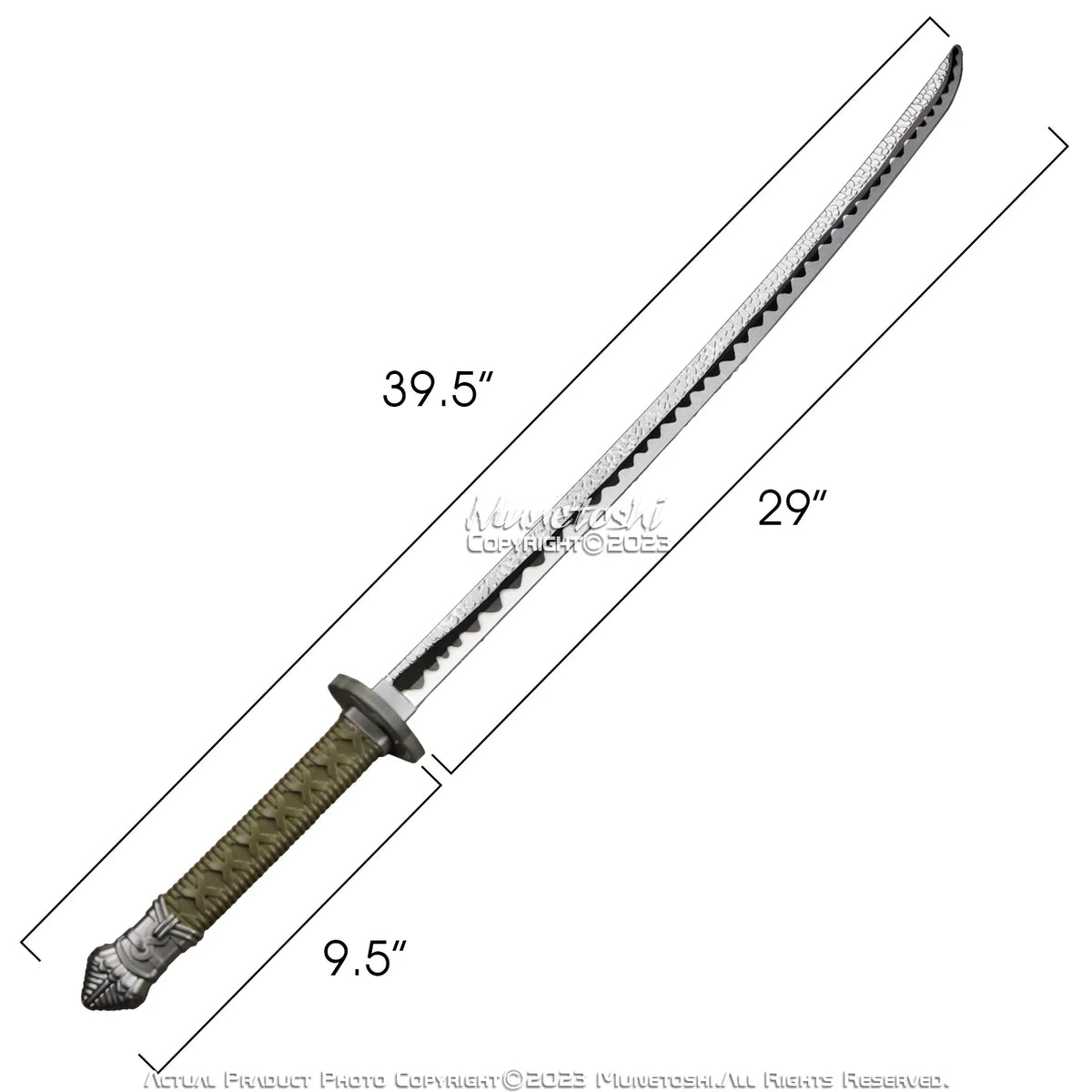 Fantasy Katana Munetoshi FOAM 39.5” Cosplay Samurai Sword Elden Moonveil Medieval