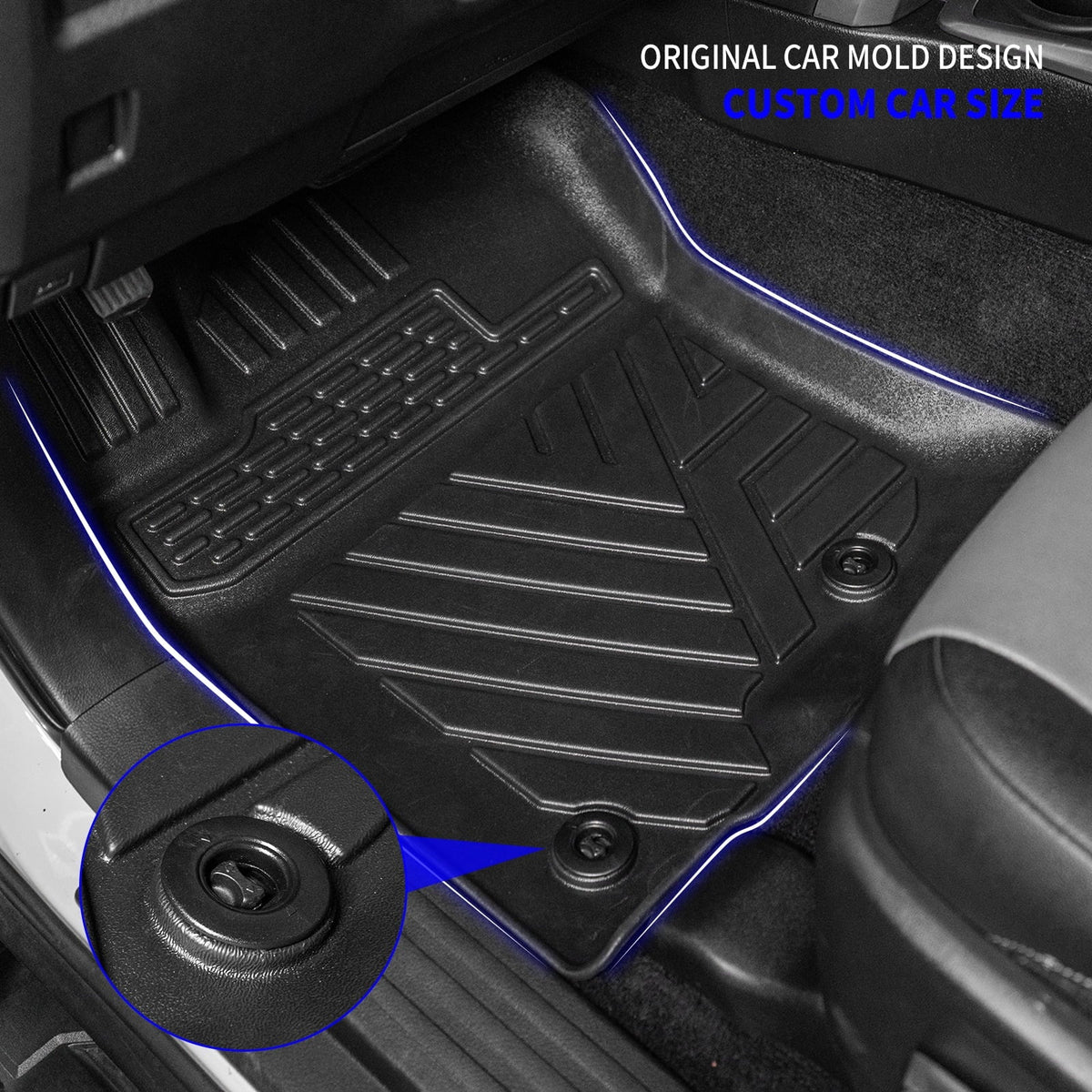 2013-2023 Mat Mats+Trunk 7 Liner 4Runner Cargo Seats Row Toyota Mats) (3rd Mat+Floor Trunk Fit Backrest