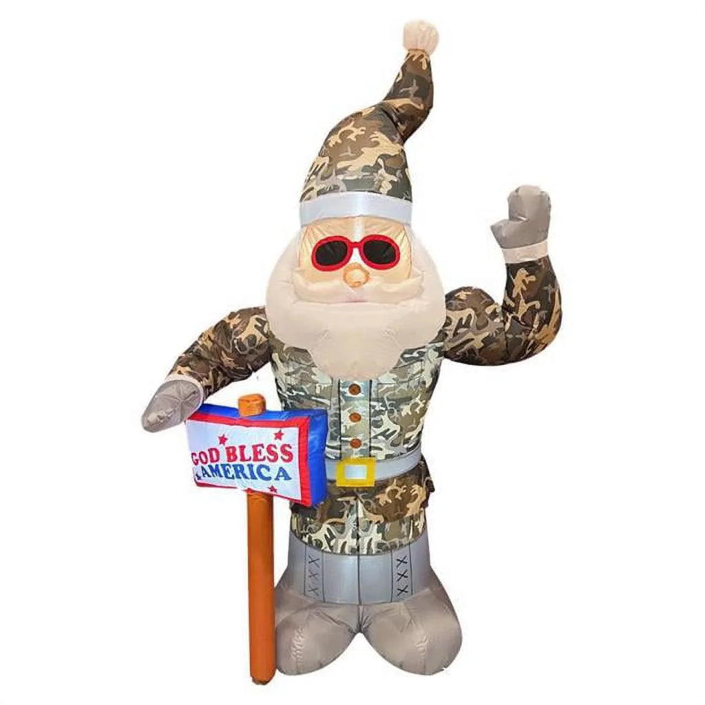 7 9080557 Celebrations Army air-filled ft. Santa