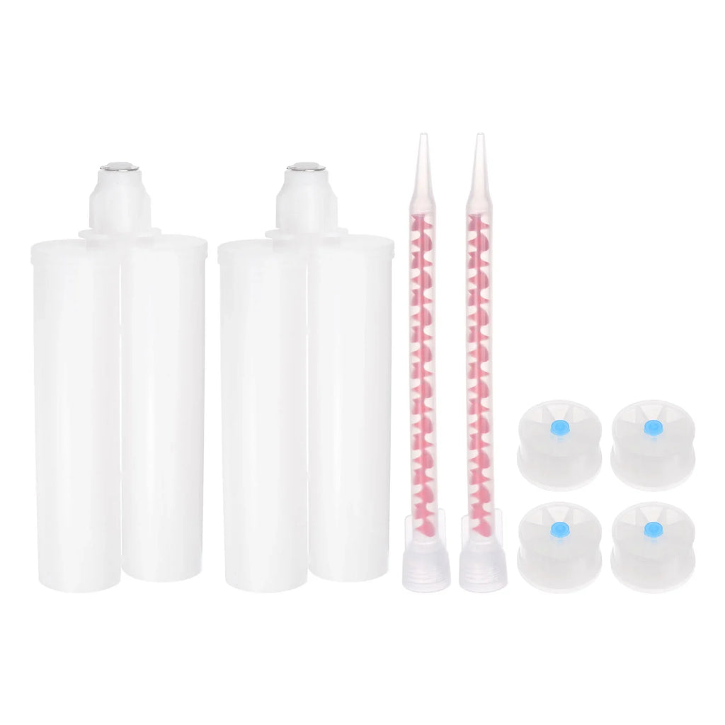 1:1 2Pack Gun with for Plastic Cartridge Uxcell Dual Tube Mixing Epoxy 400ml/13.5oz Adhesive Cartridge, Glue