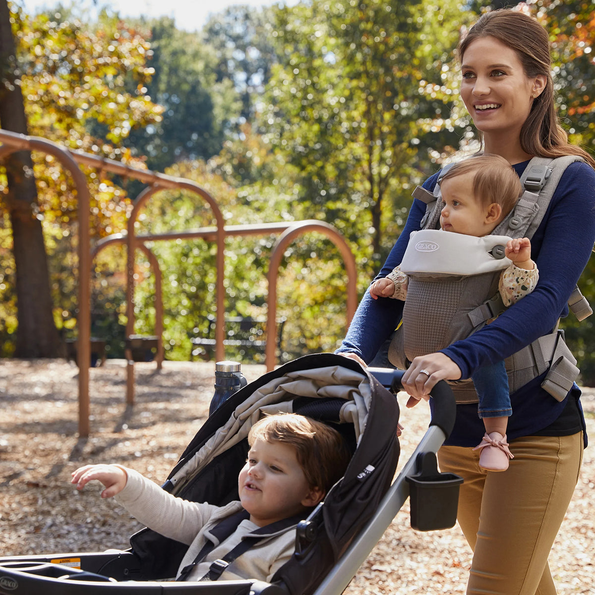 Cradle Baby Mineral 4-in-1 Gray Graco Carrier, Me