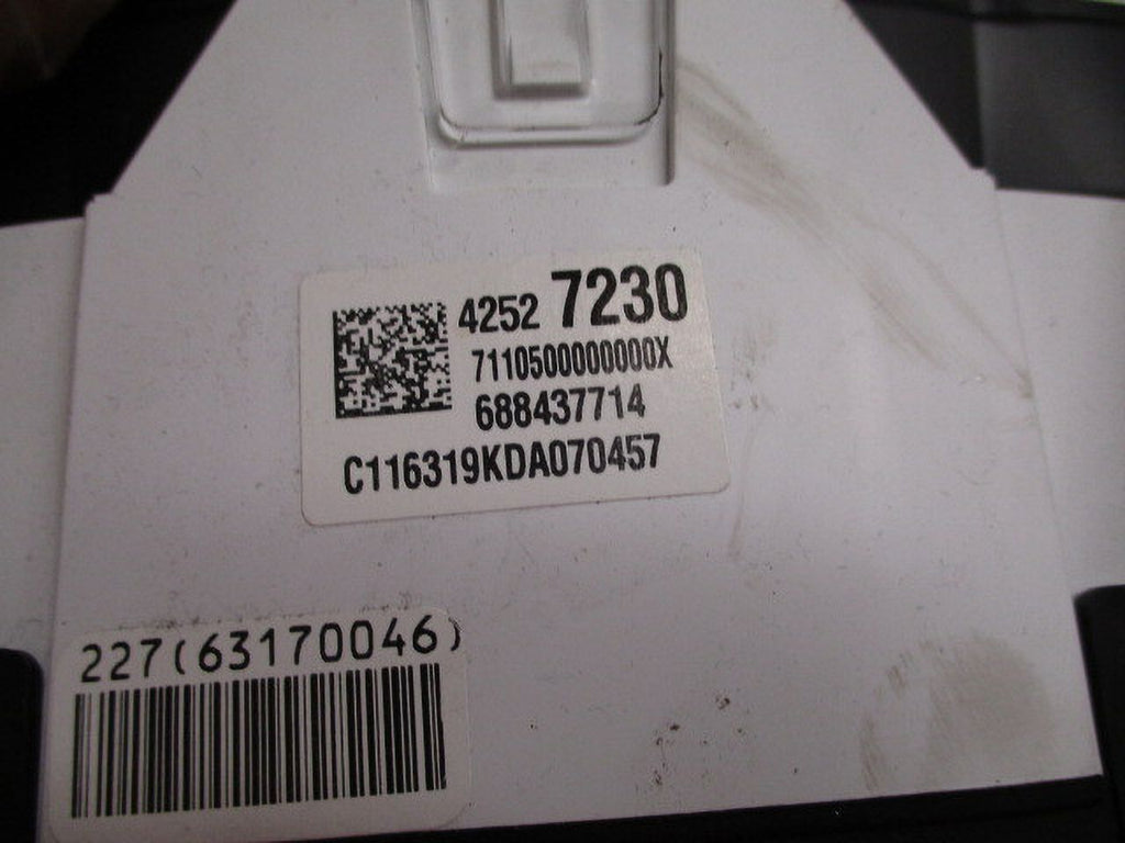 Trax Cluster MPH OEM Speedo 2017 Pre-Owned Chevrolet LKQ Speedometer 82K (Good)