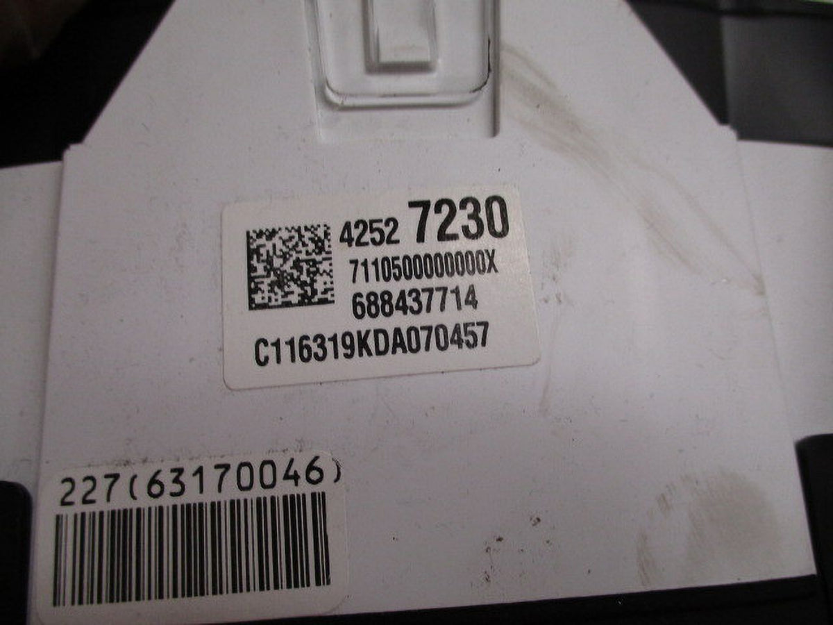 Trax Cluster MPH OEM Speedo 2017 Pre-Owned Chevrolet LKQ Speedometer 82K (Good)