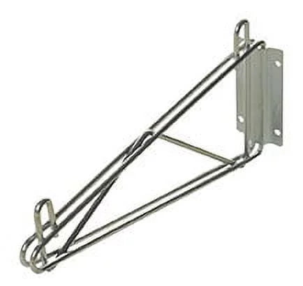 Deep High 21" Fixed Chrome Wide Wall x 36" Kit Shelving 7" Mount x