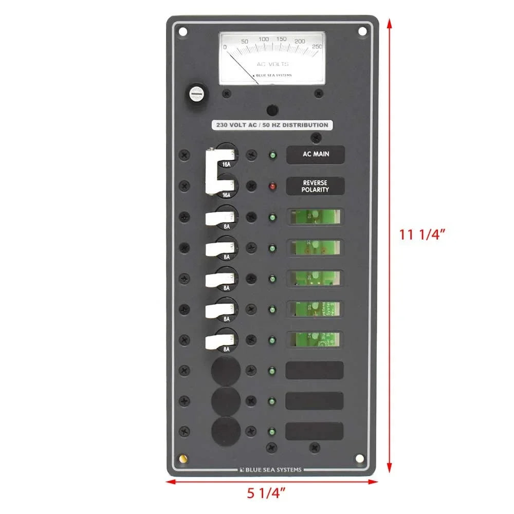 Sea | 8588 Blue 230VAC Power Panel Boat Main Distribution