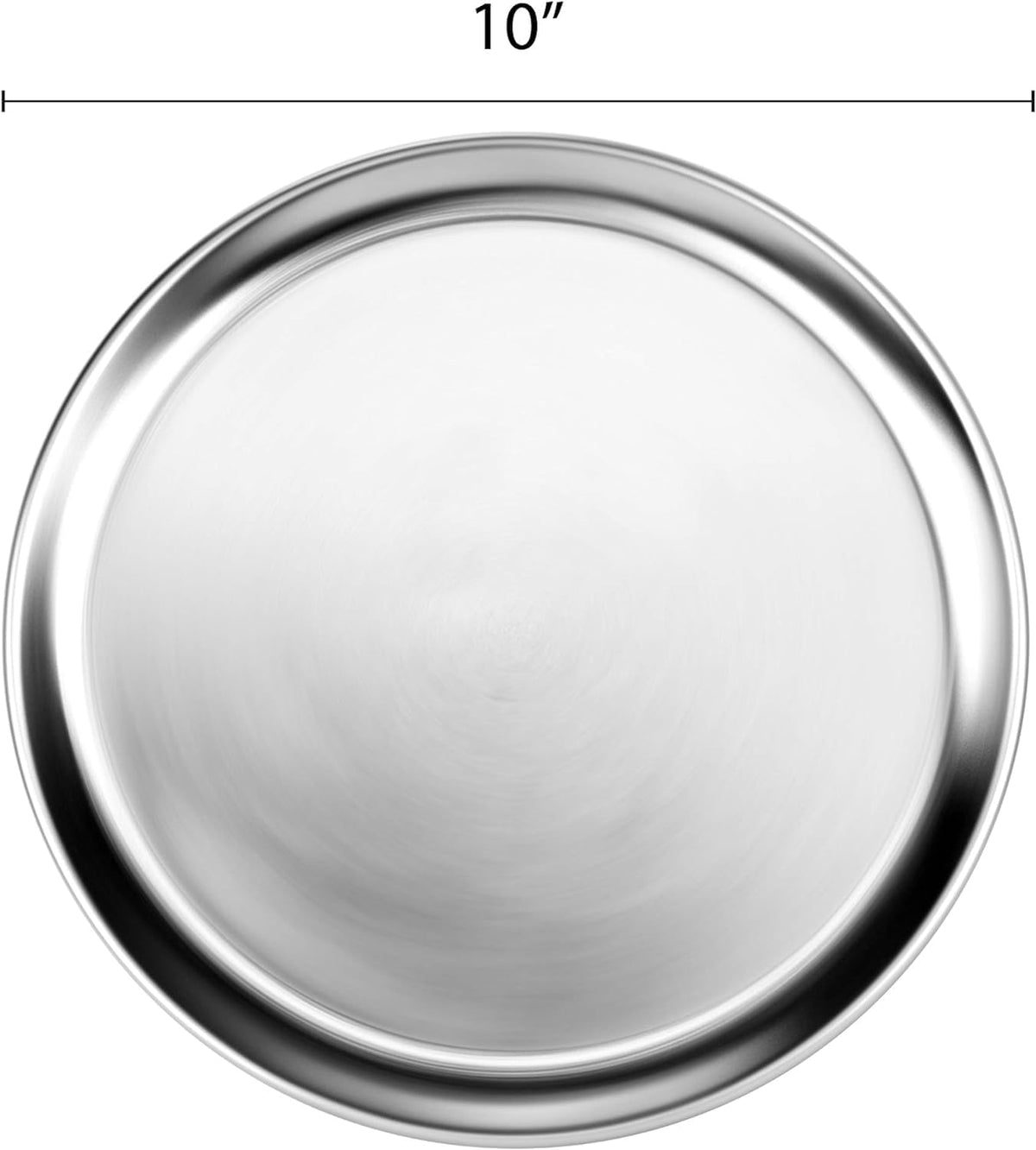 & Round Baking Rim- Restaurants Wide 3 Kitchen Pizza Tray Pizza 10” Tray Aluminum TrueCraftware- Bakeware Round Tray Pan for Pizza Pizzeria of Home Tray Set Pan Baking