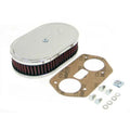 Filter Racing [56-1160]KN 1 Custom H x Air - 3/4in 4 Air Filter.K&N Oval 1/2 Custom DDO 7in