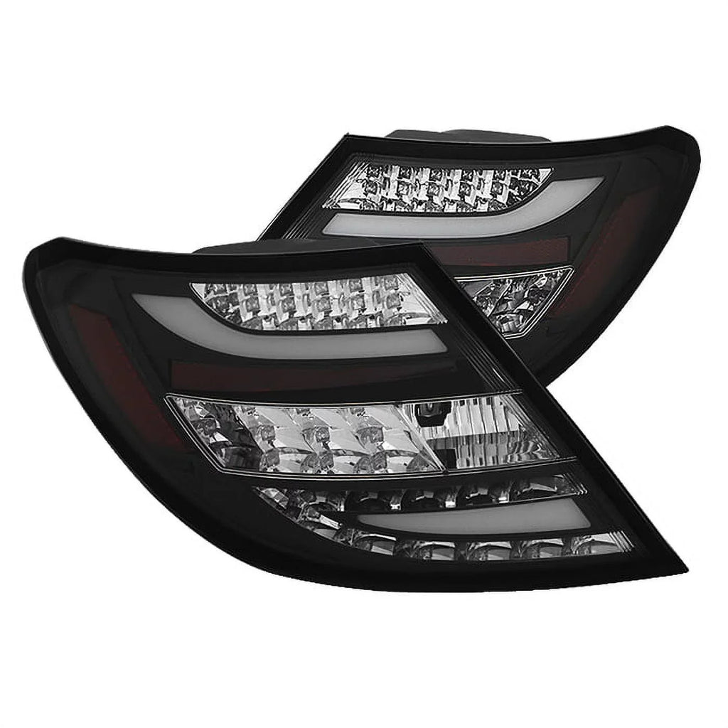 C 2011-2014 design 11-14 Fit (Will Benz Lights select: Mercedes LED Spyder W204 C-Class MERCEDES-BENZ Only) Fits - Tail LED Black