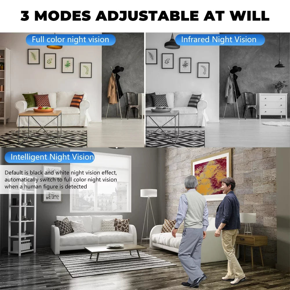 with Home Motion Kepeak Clear Bulb Detection, Camera, Cameras Security Vision WiFi